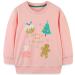Girls Sweatshirt for Kids Cotton Top Casual Jumper Girl T Shirt Toddler Clothes Long Sleeve Pullover Age 1-12 Years 3-4 Years Christmas Pink