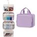Narwey Hanging Travel Toiletry Bag - Purple (Large) | Women's Wash Bag, Cosmetics & Makeup Organizer for Travel - Buy Online on GoSupps.com
