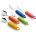Special Supplies Adaptive Utensils (5-Piece Set) for Hand Tremors, Arthritis, Parkinson's - Non-Weighted Non-Slip Handles - Stainless Steel Knives, Fork, Spoons - Buy Online on GoSupps.com