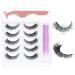 Obeyalash Volume Curly Strip Lashes - 5 Pairs Fluffy Thick Faux Mink Eyelashes with Adhesive | International Shipping - Buy Online on GoSupps.com