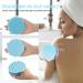 2-in-1 Scalp Massage Brush & Peeling Body Brush for Hair Growth - Soft Silicone Suitable for All Skin Types Blue - Perfect for Kids Women & Men (10.5cm) - Buy Online on GoSupps.com