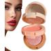 er Palette 3-Colored Powder | Multi-Layer Facial Pressed Powder Cheek Matte Mineral Blendable Long-Lasting All-Day Fanelod 1# Moonlight Mermaid - Buy Online on GoSupps.com