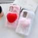 Miago Pl sch 3D Case for Samsung Galaxy S23 Ultra | Fluffy Heart Silicone Cover | Rose Red Protective Faux Fur Case for Girls - Buy Online on GoSupps.com
