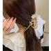Large Metal Gold Cat Eye Stone Flower Hair Clip - Non Slip Hair Barrette for Women - Strong Hold Hair Accessory for Daily Wear - Buy Online on GoSupps.com