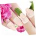Mikinona 1 Set Nail Patch Manicure Supply French Decor Nail Embellishments Fake Nail Tips Nails Decoration Salon Diy Nail Decor Nail Salon Supplies Plastic X4 Nail Piece Pink Full Coverage - Buy Online on GoSupps.com