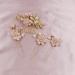 Pink Wedding Flower Hair Pins - 4 Piece Set Bridal Hair Combs with Pearl & Rhinestone Detail - Vintage Hair Forks for Brides & Bridesmaids - Buy Online on GoSupps.com