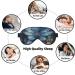Art Blue Dragonfly Print Double-Sided Eye Mask | Blackout Sleep Mask for Women & Men - All Night Comfort - Buy Online on GoSupps.com