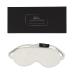 Violette8 Luxury Silk Sleep Mask for Women 100% Pure Mulberry Silk Eye Mask for Sleeping White 25 Momme Lined in Black Silk