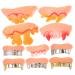 Minkissy 10 Stk Funny wrong teeth of the Halloween maskerade party cosplay-teeth false teeth for Halloween false teeth for the masquerade costume teeth PVC toy slot