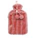 Large Cosy 2L Litre Rubber Hot Water Bottle with Faux Fluffy Cover Lilac