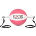 HUNTER Double End Speed Ball Bag Cowhide Leather Boxing MMA Training - White & Pink - Buy Online on GoSupps.com