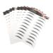 NOLITOY 30 Pcs Imitation Eco Eyebrow Sticker Eyebrow Lines Beauty Stickers 6d 21.5X14.5cmx3pcs Blackx3pcs