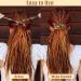 Spiral Lock Hair Tie Set - Colorful Dreadlock Bands for Women Men with Thick Curly Hair - Buy Online on GoSupps.com