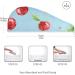 Red Cherry Blue Hair Towel 2 Pack - Super Absorbent Quick Dry Hair Turban for Women & Girls - Buy Online on GoSupps.com