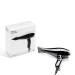 Elchim Milano Ceramic Hair Dryer - Ultra Slim Lightweight Professional Salon Blow Dryer with Ergonomic Design Fast Drying & Quiet Operation (2000 Watt) - Black/Silver - Buy Online on GoSupps.com