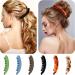 Fulaicai 6 PCS Banana Hair Clips 5.2 Inch Long Ponytail Banana Clips Strong Grip Ponytail Holder Clamp with 10 Duckbill Clip for Girls Women Thick or Medium Hair (6 Colors) - Buy Online on GoSupps.com