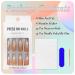 24 Pieces Short Almond French White Shiny Press On Artificial Nails - Full Cover Acrylic Fingernails for Women & Girls - Buy Online on GoSupps.com