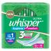Whisper Ultra Sanitary Pads with Wings - 15 Pieces (XL Plus)
