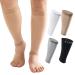 15-20mmHg 1 Pair Men and Women Wide Calf Sleeve Brace Compression Socks for Leg Support Pain Relief Skin Large