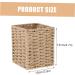 ABOOFAN Cardboard Woven Storage Box Basket - Desk Waste Bin & Wicker Pen Holder for Office Organization - Buy Online on GoSupps.com