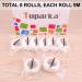TUPARKA 8 Rolls White Eyelash Tape | Adhesive Lash Extensions Supply | 9M Each Roll - Buy Online on GoSupps.com