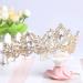 Sppry Women Baroque AB Crystal Tiara Comb - Gold Crown for Bridal Queen & Princess at Wedding, Birthday, Pageant Party - Buy Online on GoSupps.com