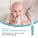 Baby Toothbrush Set - BPA-Free Finger & Training Toothbrushes for 3-24 Months - Complete Kit by Cherish Baby Care (Teal) - Buy Online on GoSupps.com