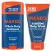Mando Smooth Solid Stick (2.6 Ounce) + Acidified Body Wash (1.5 Ounce) - Clinically Proven to Block Odor All Day - Whole Body Safe For Pits Packages + Feet (Pro Sport)