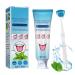 Tongue Cleansing Gel + tongue brush tongue cleaner tongue scraper tongue gel for effective tongue cleaning & against bad breath/antibacterial gel against tongue covering tooth whiting