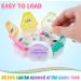 2 Pack Travel Weekly Pill Organizer - Portable 7 Day Pill Box - Cute Flower Design - Medicine Containers for Daily Use - Multi Colored Pill Dispenser - Buy Online on GoSupps.com