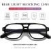 PORADAY Blue Light Blocking Glasses - 70s Retro Square Aviator Eyewear for Men & Women - A1 Black - Shop Internationally - Buy Online on GoSupps.com