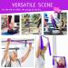 Non-Latex Long Resistance Bands Set for Yoga & Physical Therapy - Pink/Purple Series (5pcs) - Buy Online on GoSupps.com