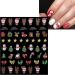 JMEOWIO 6 Sheets 3D Embossed Christmas Nail Art Stickers Decals Self-Adhesive 5D Snowflake Xmas Winter Holiday Cute Colorful Nail Supplies Nail Art Design Decoration Accessories - Buy Online on GoSupps.com