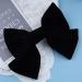 Inilbran Vintage Satin Bow Hair Barrettes Large Velvet Bow Hair Clips Winter Ribbon Bow Head Clip Barrette French Bowknot Hairclips Decorative Hair Accessories for Women and Girls Headdress(Black 2) - Buy Online on GoSupps.com