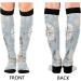 Haskirky High Elasticity Compression Socks - 2 Pairs, Adult Universal Knee High Socks for Leisure, Fatigue Relief, Travel, and Running - Compass, Lighthouse, Anchor, Seashells Design - Buy Online on GoSupps.com