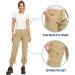 Women's Convertible Hiking Pants - Quick Dry, Lightweight & UPF 40 | Safari, Fishing & Travel Capri Pants in Khaki - Size 14 - Buy Online on GoSupps.com