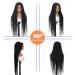 Bilisar Box Braid Wig for Black Women - 30 Inch Hand Braided Synthetic Lace Front Wig with Baby Hair - Lightweight Knotless Cornrow Braids in Natural Black (1B) - Buy Online on GoSupps.com