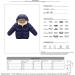 YOPOTIKA Baby Hooded Fleece Jacket | Removable Hood | Navy Blue | 12-18 Months to 5-6 Years - Buy Online on GoSupps.com