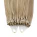 Buy Youngsee Microring Extensions - Real Hair Blonde 55cm | Remy Micro Loop Hair Extensions #16/25 | 50g/50s - Buy Online on GoSupps.com