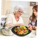 BESTonZON Salad Plate Decor for Kitchen Decoration for Living Room Shell Shaped Plate Home Decor Plate Kids Food containers White Salad Bowls Serving Bowl Ceramic Serving platters Snack Case Black 16.3X15.5X3.5CM - Buy Online on GoSupps.com