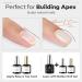 Modelones Builder Gel Set - 3Pcs No Wipe Base and Top Coat Gel Nail Polish with Gel Builder - Transparent Strengthener Hard Gel - 10ML Clear - Buy Online on GoSupps.com