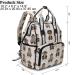 Pipi Bear Diaper Bag Backpack | Stylish Jacquard Maternity Nappy Bag for Mom and Dad with Changing Pad - Cream - Buy Online on GoSupps.com