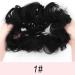 Vlasy Curly Wavy Messy Bun Hair Piece | Synthetic Chignon Hair Extension for Women & Girls (1# 60g) - Buy Online on GoSupps.com