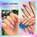 Makartt Jelly Gel Polish Set Pink Crystal Sweet Pastel Blue 2022 Nail Design Colours 10ML 6 Bottles Soak Off Nail Gel Polish with Gift Box Jelly Gel-bright 10 ml (Pack of 6) - Buy Online on GoSupps.com