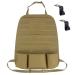 KEESIN Tactical Car Seat Back Organizer Tactical Molle Large Admin Pouch Vehicle Panel Organizer Storage Bag with 2 Car Seat Hooks (Khaki)