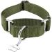 Then Martingale Dog Collars - Adjustable No Escape Stop Pull Collar for Large Medium & Small Dogs | Durable Nylon Military Green (L: 42cm-66cm) - Buy Online on GoSupps.com