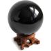 Mina Heal Black Obsidian Crystal Balls - 90mm Feng Shui Meditation Healing & Home Decor - Buy Online on GoSupps.com