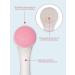 2 in 1 Manual Face Brush Cleanser - Exfoliating & Soft Bristle Face Cleansing Brush - Deep Pore Exfoliation, Makeup Removal, Acne Treatment - Hot Pink - Buy Online on GoSupps.com