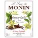 MONIN Premium French Vanilla Syrup 1L - Vegan-Friendly, Allergen-Free | 100% Natural Flavours for Coffee & Cocktails - Buy Online on GoSupps.com
