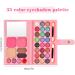 Complete Makeup Palette Set with Eyeshadows, Lipstick, Blush, Brow Powder, Shading Powder, Brushes & Mirror - Buy Online on GoSupps.com